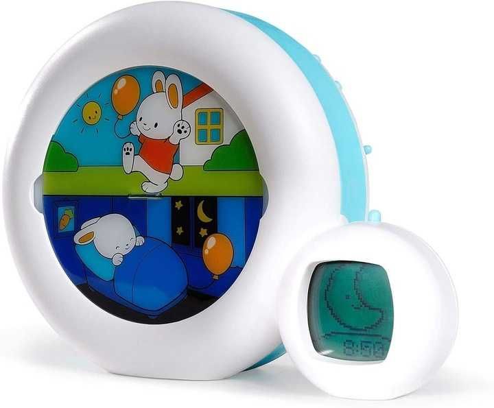 PABOBO Kid'Sleep Moon LAMPKA Nocna 3w1 BUDZIK Treningowy Zegar Dźwięk