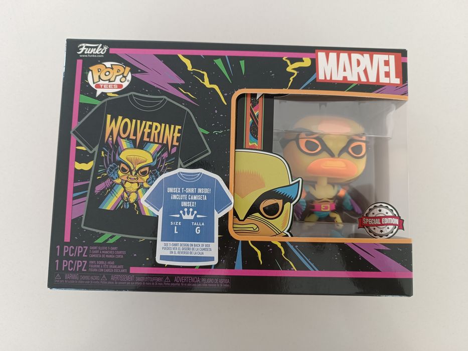 Funko Pop #802 Wolverine + t-shirt edição limitada com caixa