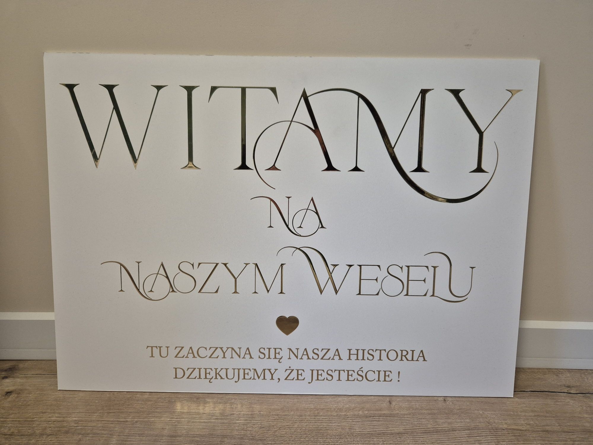 Tablica powitalna Ślub wesele
