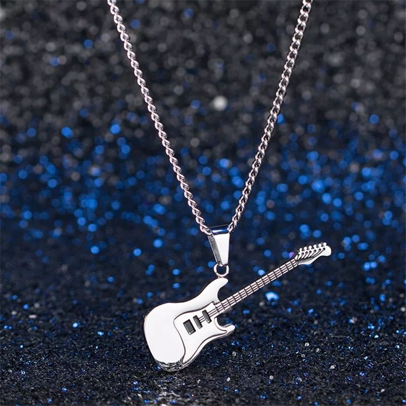 Piękny naszyjnik Fender Strato, łańcuszek 100%stal 316L