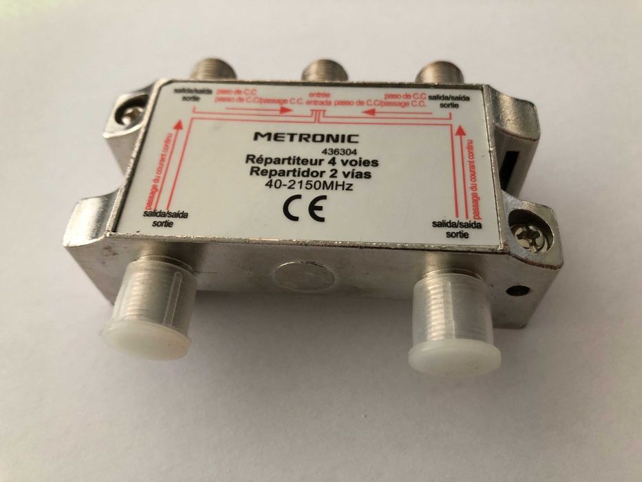 Repartidor Tv Coaxial 4 Saídas