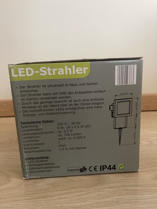 Lampa ogrodowa LED