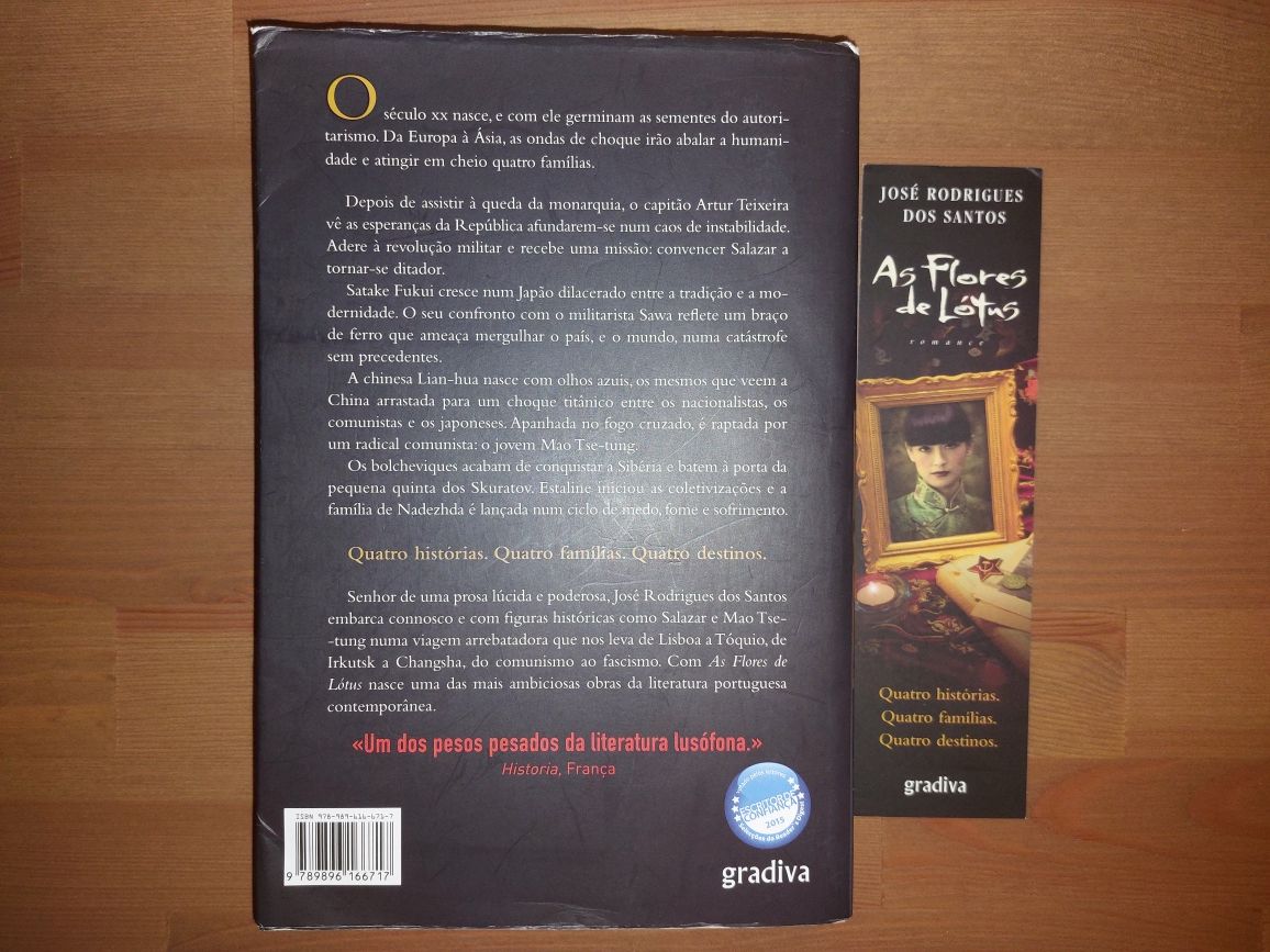 L " As Flores de Lótus " 1ª Ed. José Rodrigues dos Santos