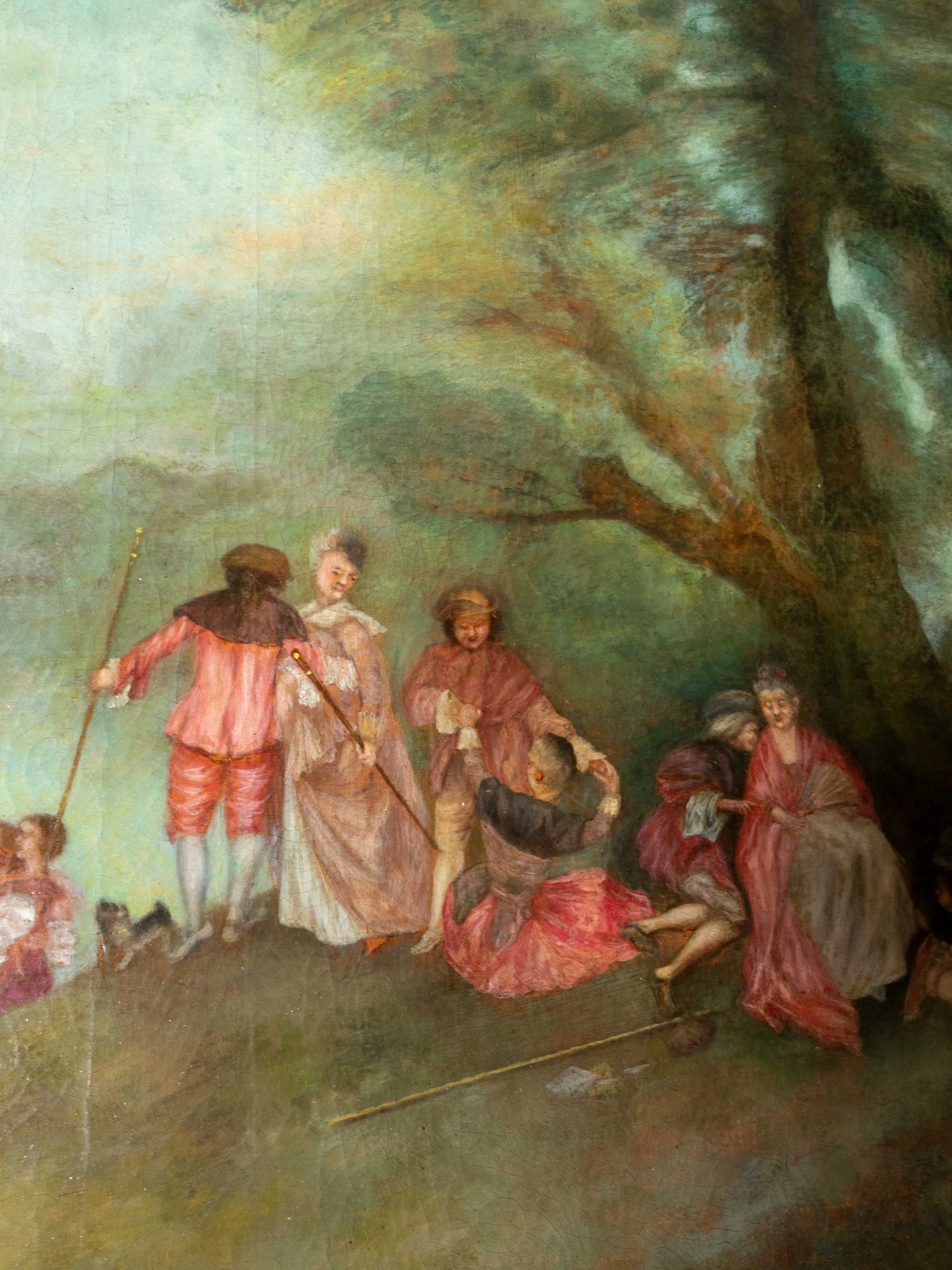 Pintura Barroco natureza Escola Watteau | século XIX