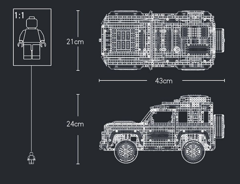 Land Rover Defender Legos para montar