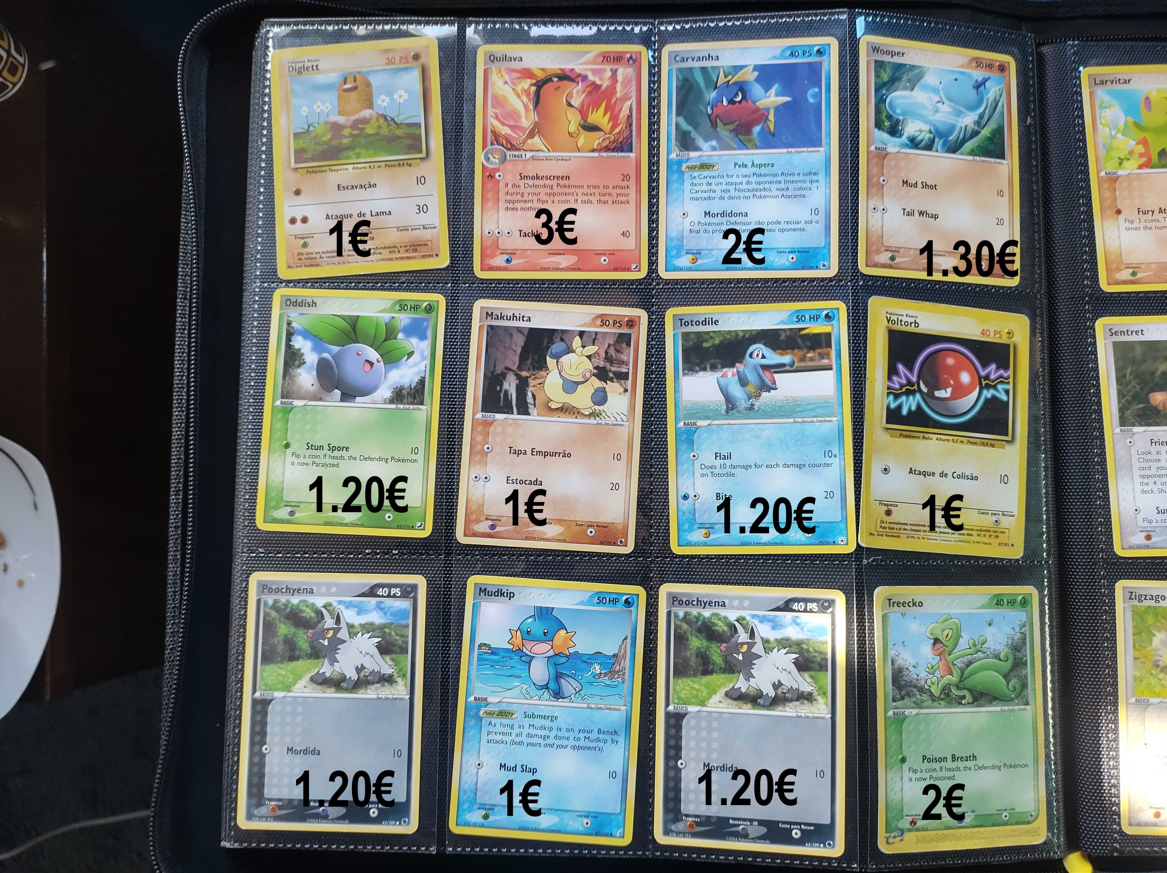 Cartas Pokemon Antigas