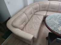 Wypoczynek Skórzany skóra sofa kanapa duży komplet Glamour z funkcją