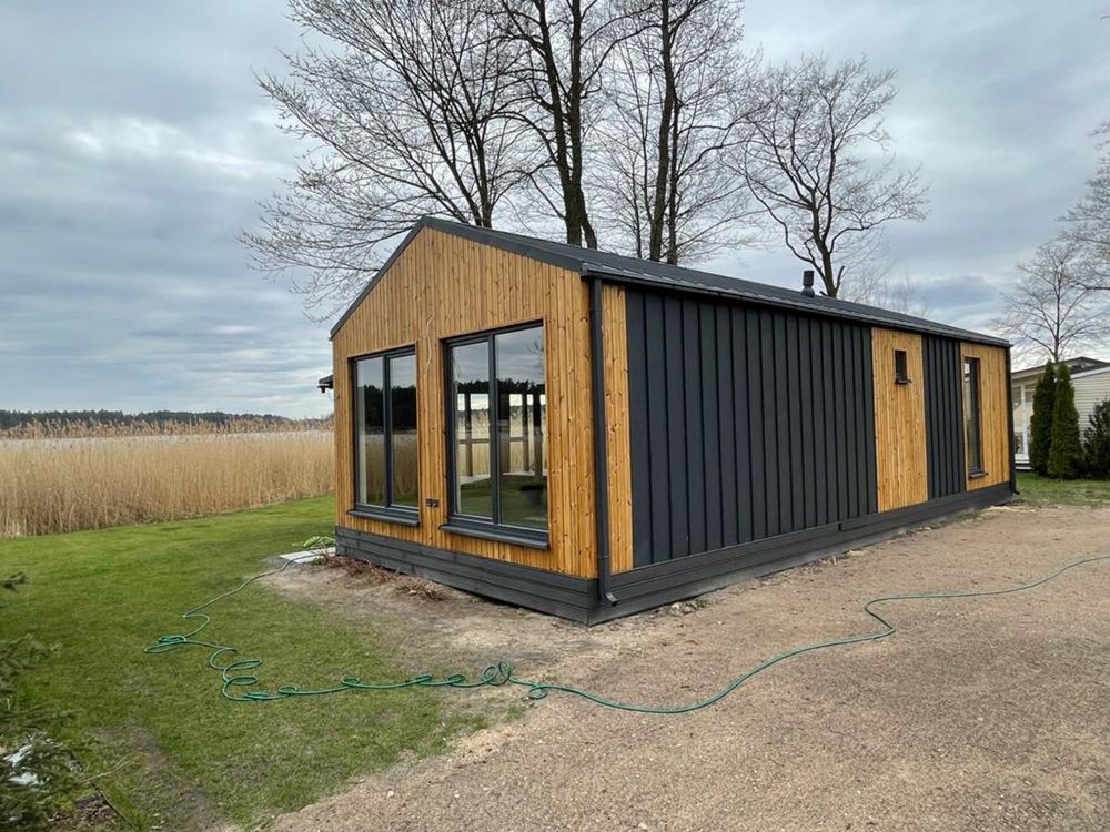 Promocja materialy do budowy domu SIP 70m2 stodola nowoczesna