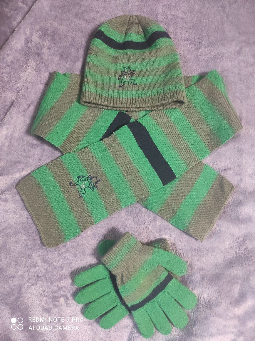 Комплект шапка,шарф і рукавички