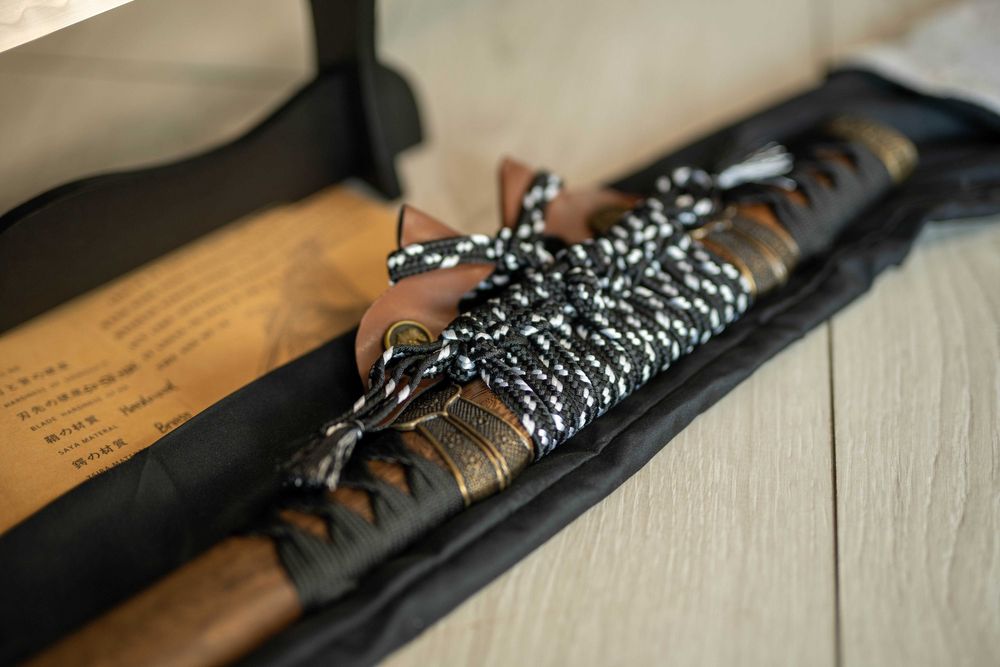 Miecz samurajski Japońska Katana Stal T10 Zbrocze-Piękna Saya 10/10