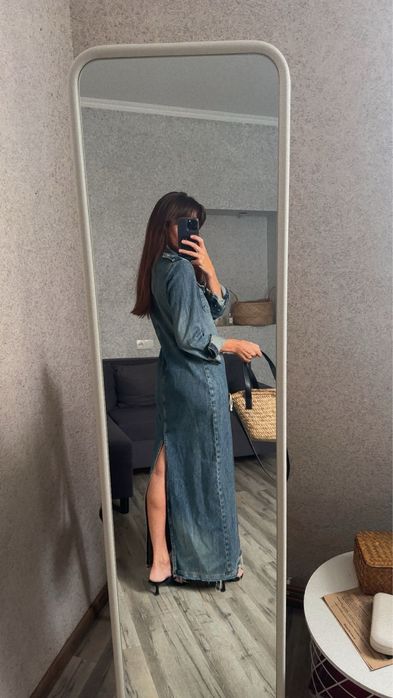 Джинсова сукня Zara розмір xs