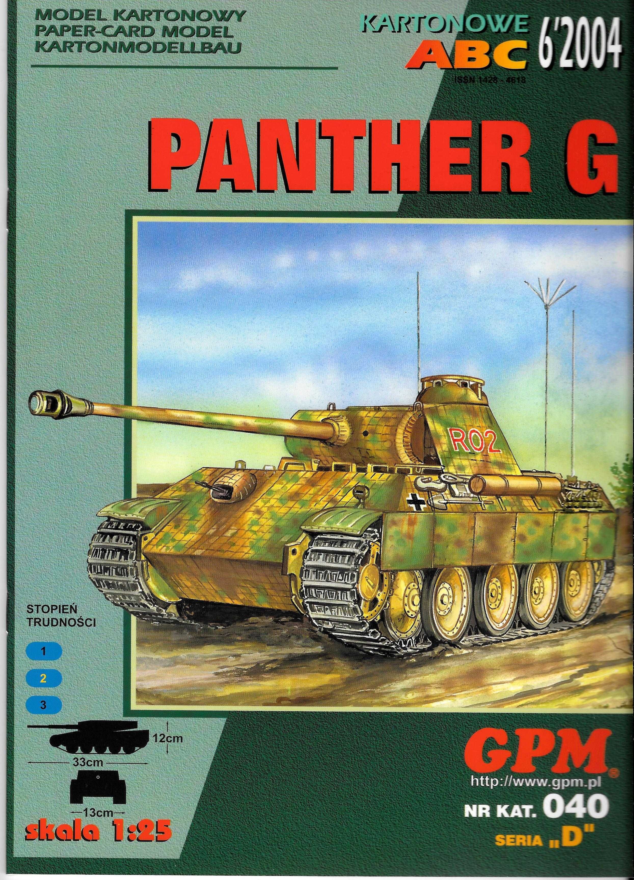 GPM 6 2004 PANTHER G model 1:25 modelarz