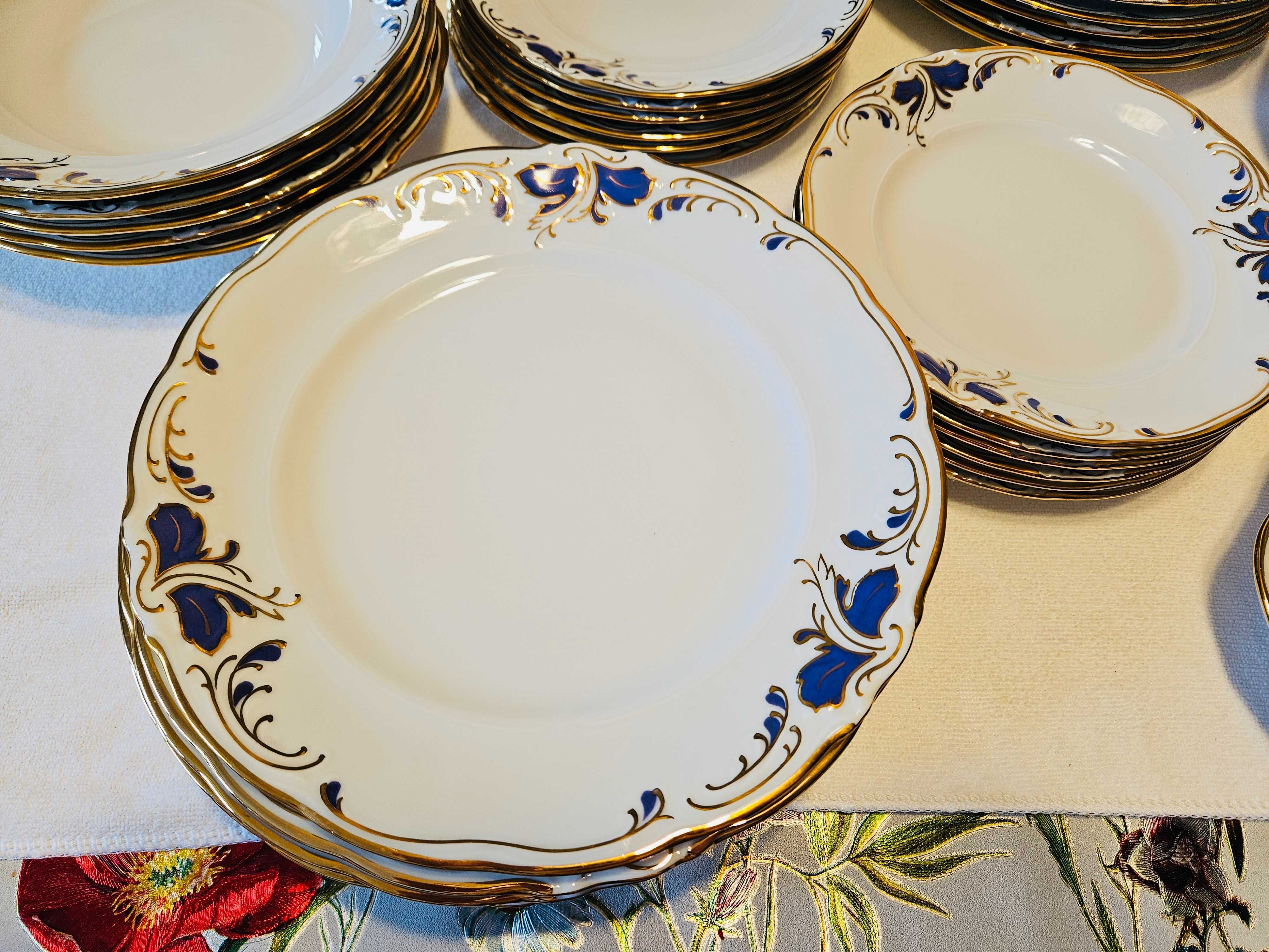 Serwis obiadowy i kawowy dla 12osób Porcelana Polska Demeter Fryderyka