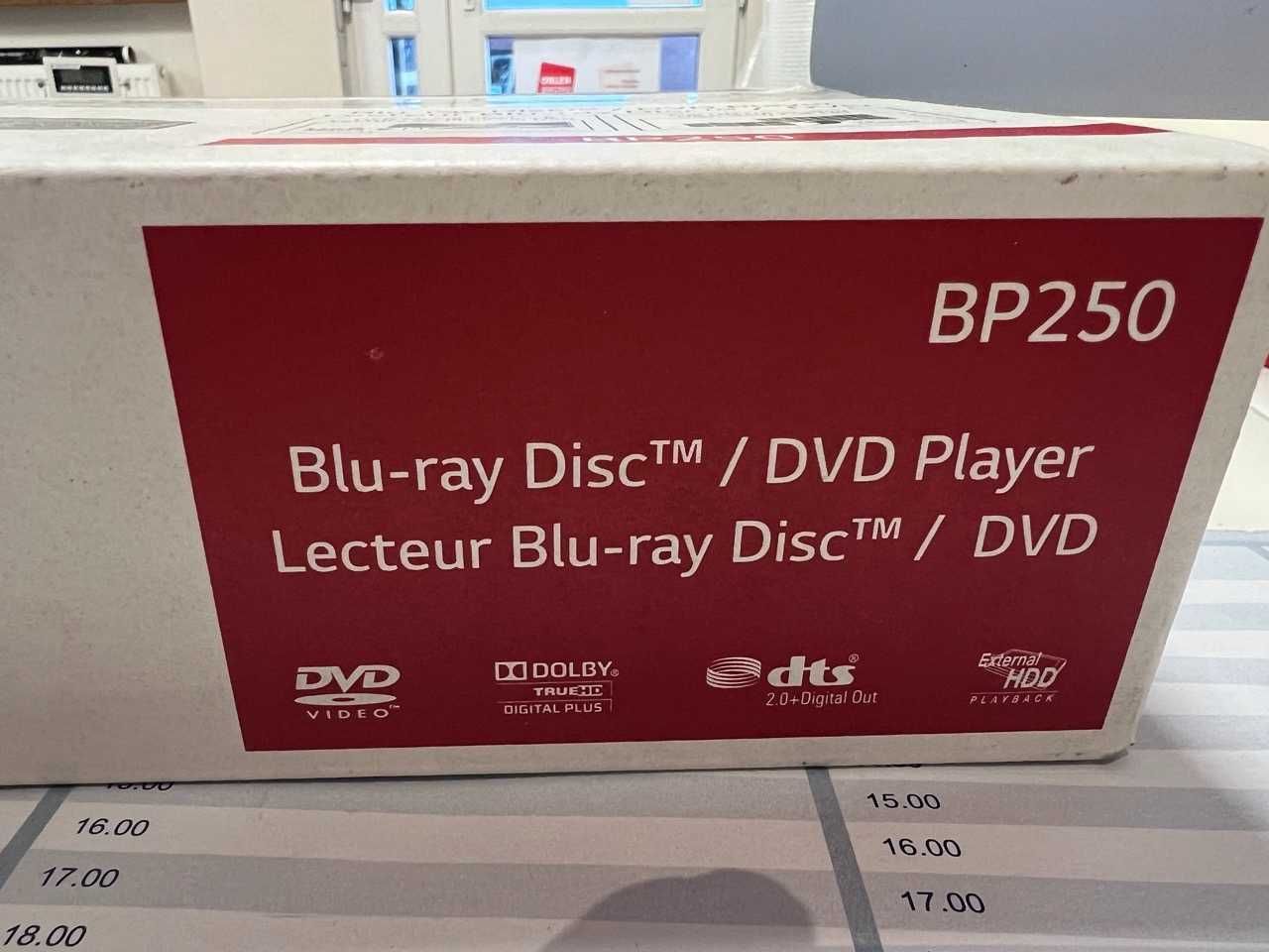 Odtwarzacz Blu-ray LG BP250 Blu-ray Disc DVD USB HDMI