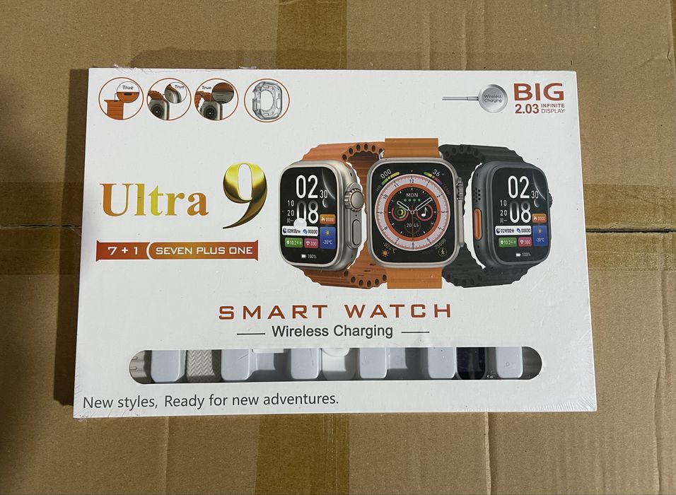 Smartwatch com varias pulseiras