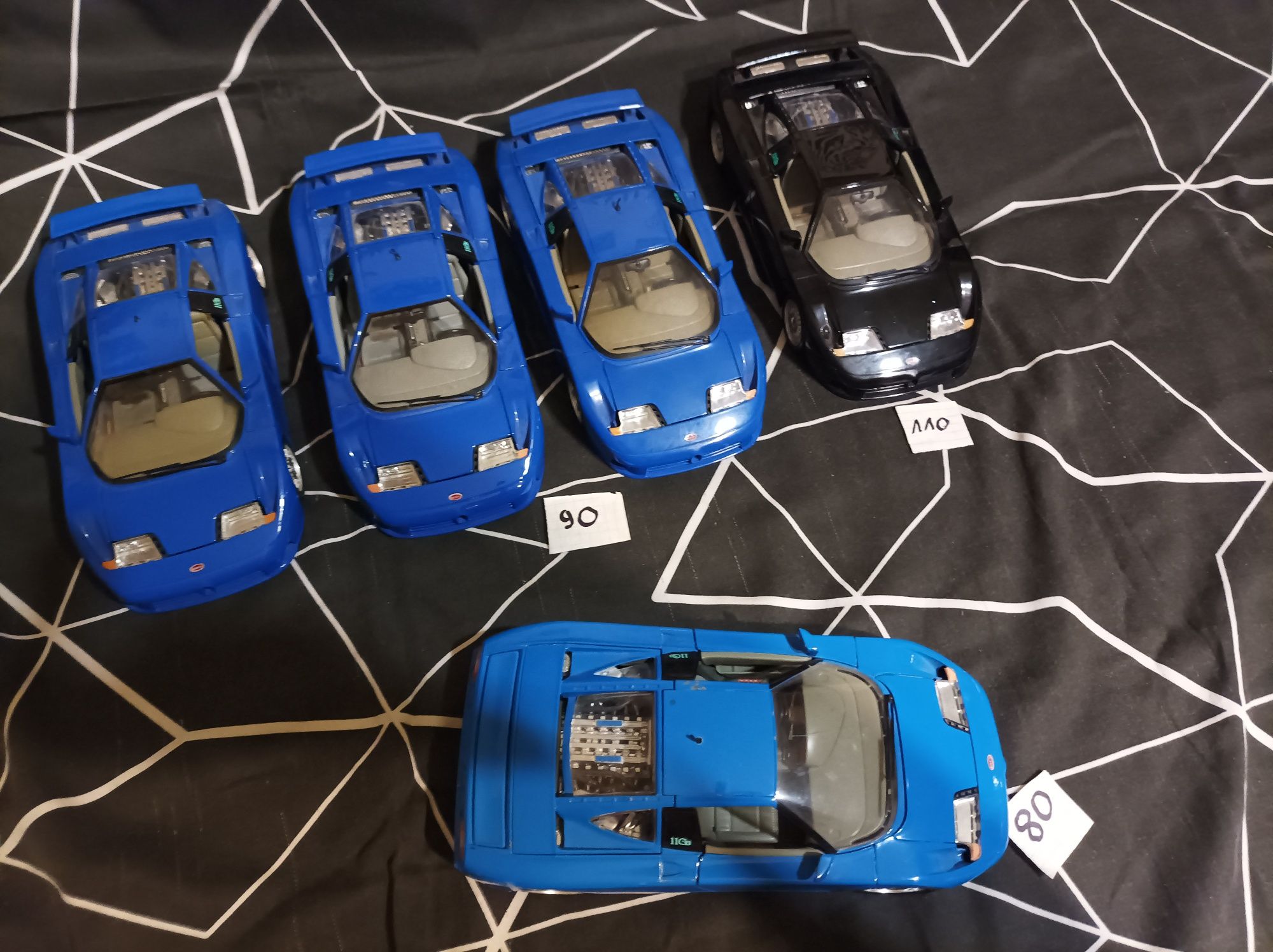 Modele Bugatti z firmy Bburago skala 1:18