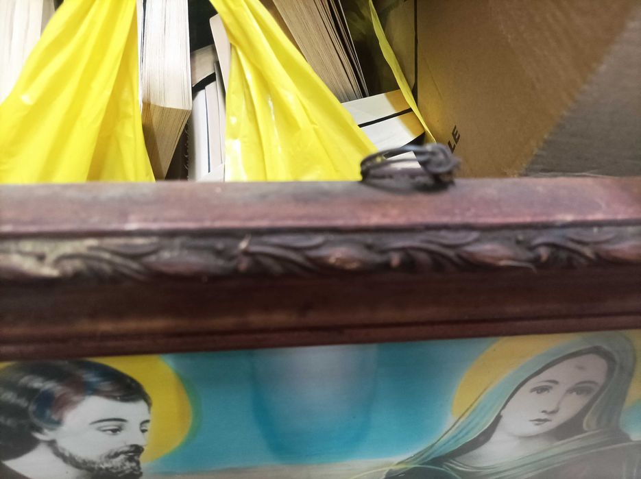 Giovanni stary obraz religijny święta rodzina w oryginalnej ramie