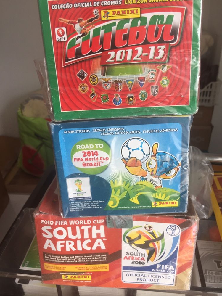 Caixas cromos panini seladas