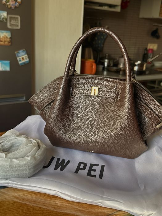 JW PEI Hana Mini Tote Bag - Коричнева жіноча сумка кросс-боді