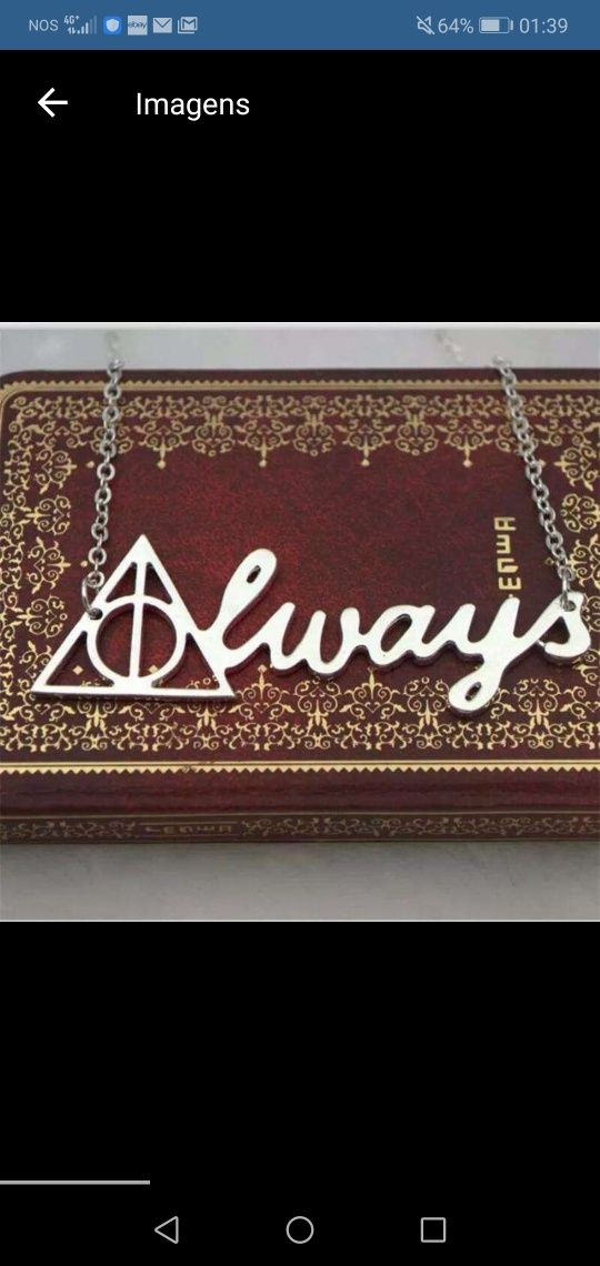 Colar Harry Potter Always