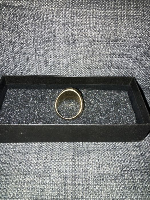 Anel de profissão de advogado banhado a ouro de aço inoxidável