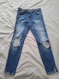 ZARA jeansy z rozdarciami rozm. 38