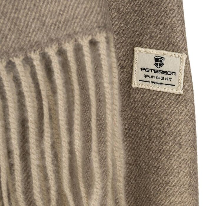 szal gładki damski w ciemnoszarym kolorze - peterson