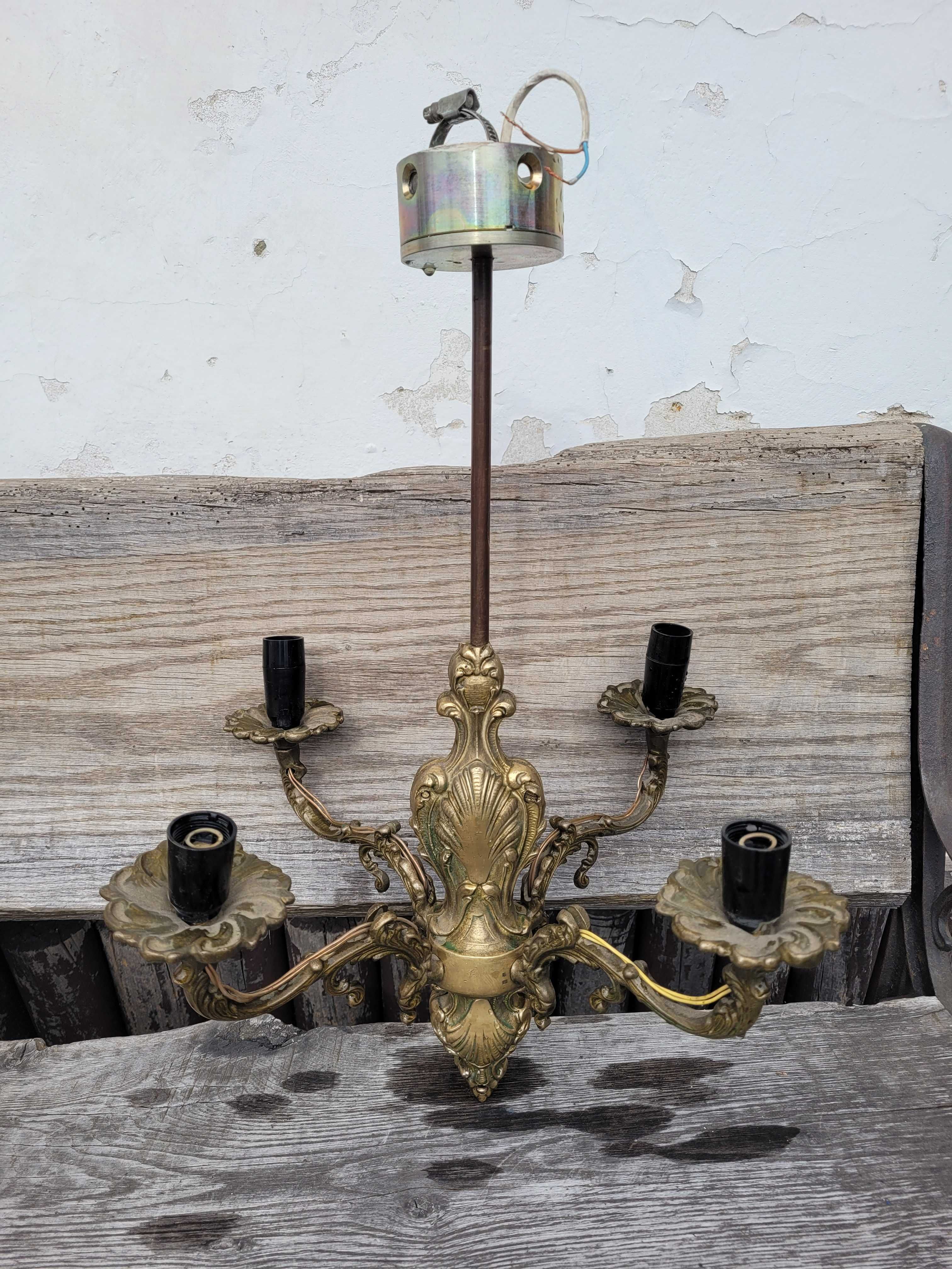 Lampa mosiężna stara