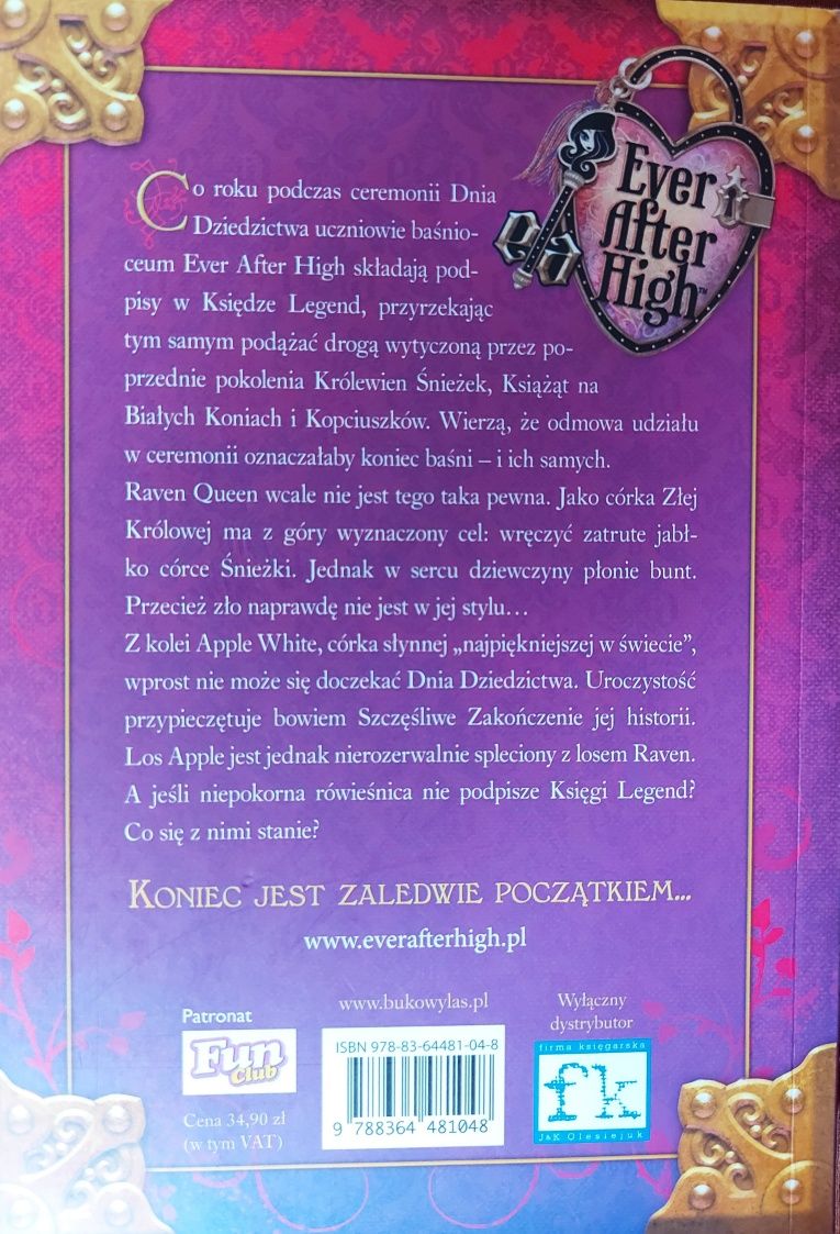 Książki Ever After High - Monster High - zestaw