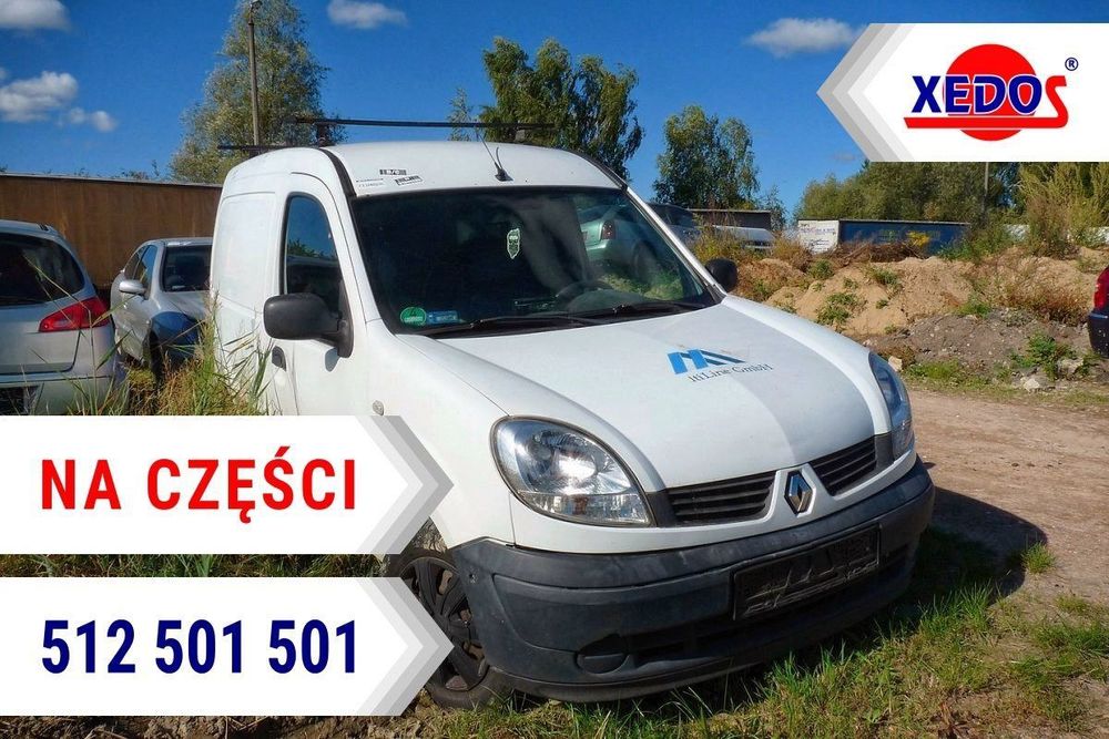 Renault Kangoo I 2007 1.5DCI K9K718 (MASKA, ZDERZAK, LAMPA, BŁOTNIK, DRZWI, SZYBA, FOTEL)