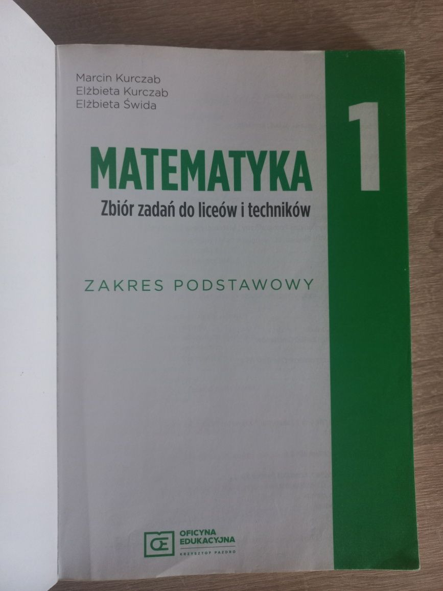 Matematyka 1 podręcznik i zbiór zadań