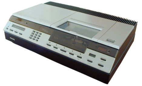 Gravador de cassetes de video Philips VR 2020, vintage anos 80