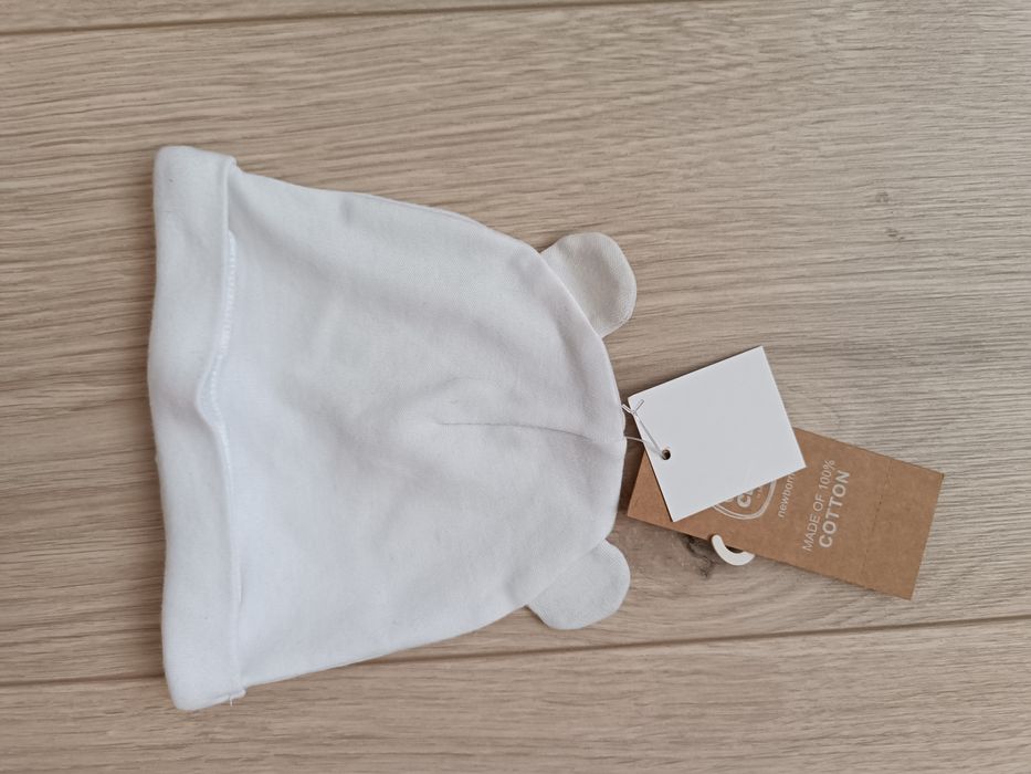 Biała bawełniana czapka 36 / 38 cool club