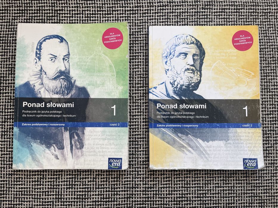 Podręczniki do języka polskiego „Ponad słowami” część 1 i 2