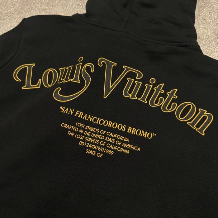 ЦЕНА ТАКОГО 3400грн! Женское худи Louis Vuitton черная кофта осень топ