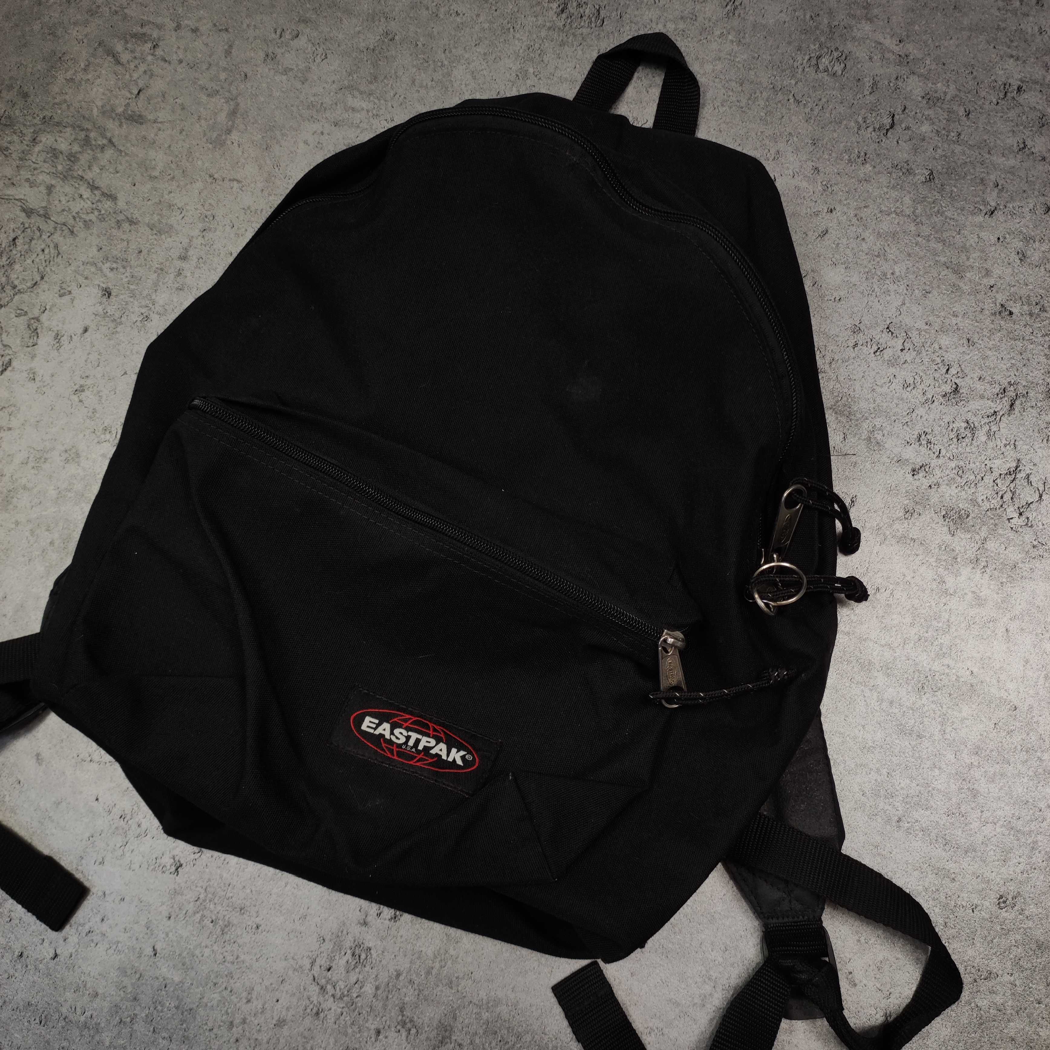 UNISEX Męski Plecak Klasyczny Dwu Komorowy Eastpak USA Czarny Logo