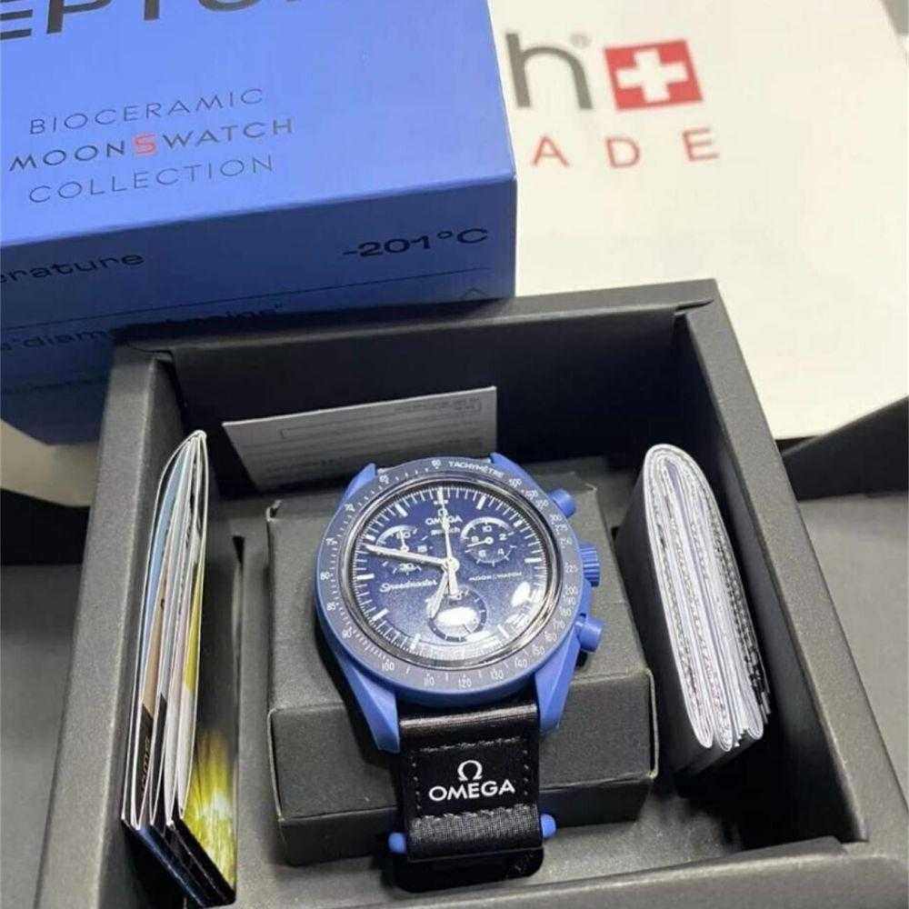 Omega x Swatch Neptune SO33N100 - Głębinowy Blask w Bio-Ceramice 2024