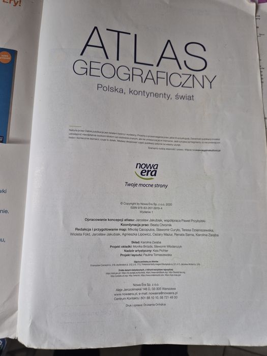 Atlas geograficzny dla.klas 5-8