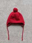 Czerwona czapka merino MyBasic 46-50 cm