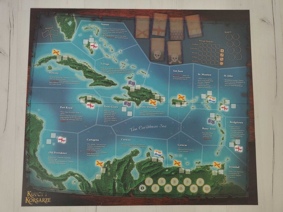 Kupcy i Korsarze gra planszowa