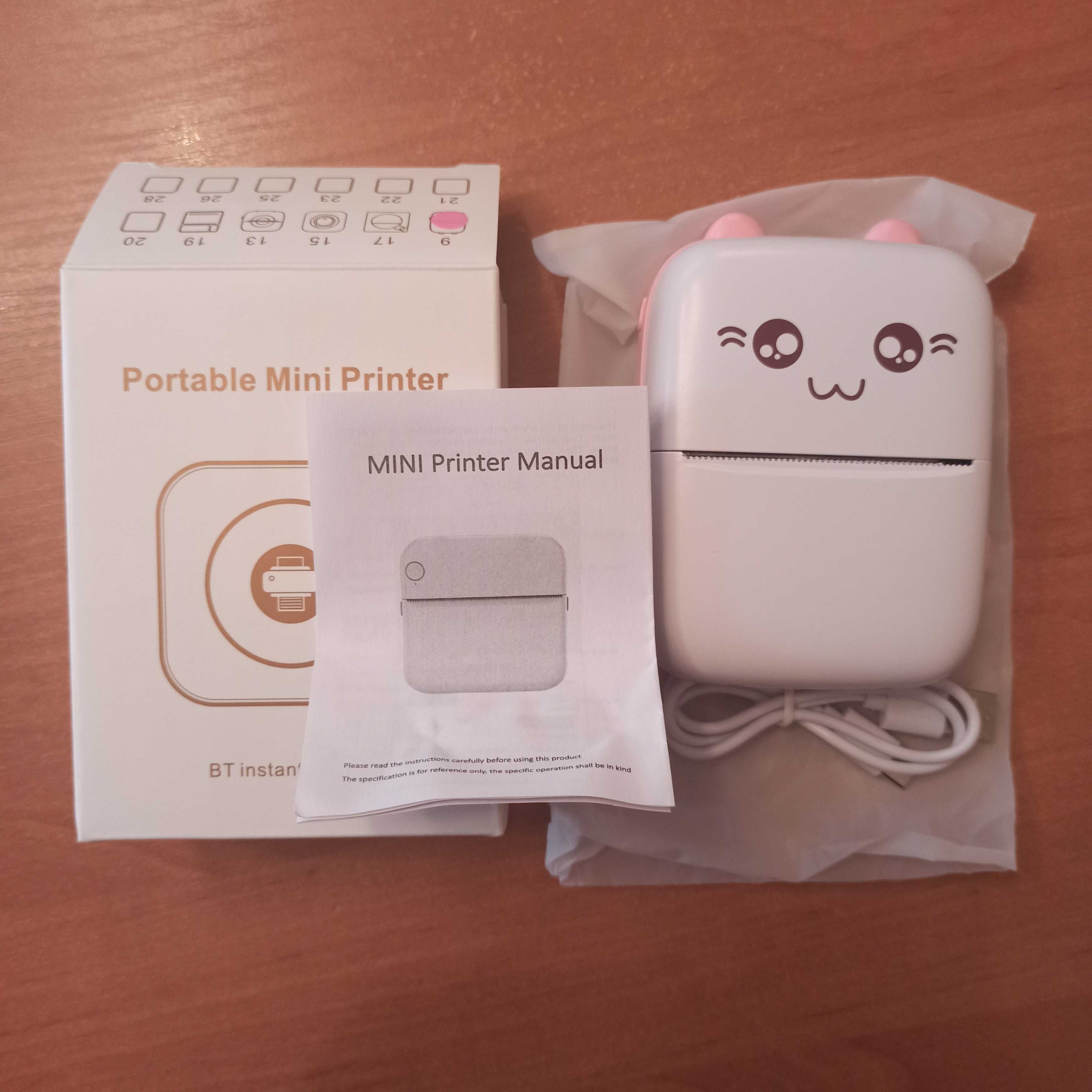 НОВЫЙ Портативный Принтер JETIX Mini Wi-print C9 printer для смартфона