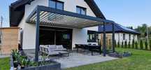 Pergola altana Ogród zimowy Zadaszenie tarasu Lamele Nowoczesny Design