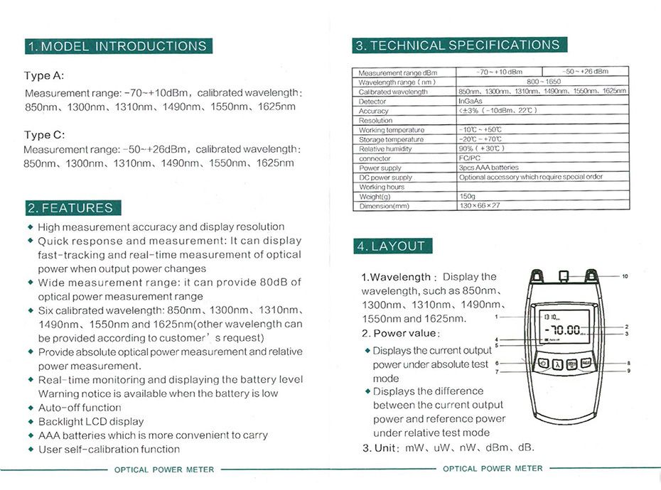 POWER METER medidor óptico fibra - portes grátis