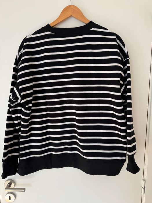 Sweatshirt oversize às riscas
