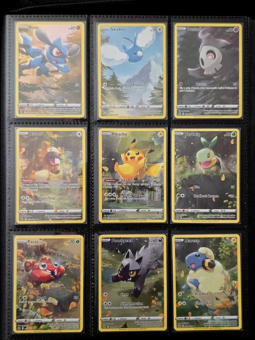 Pikachu Crown Zenith Duskull Riolu Swablu 9 pokemon tcg kart