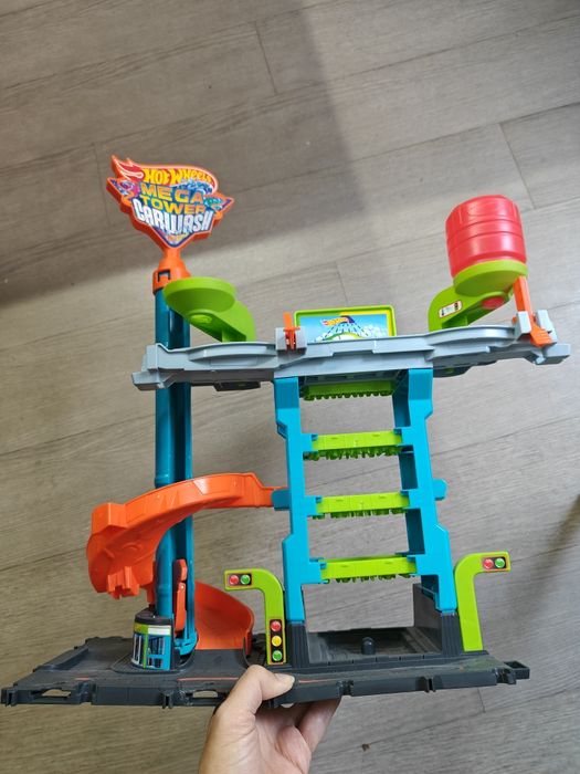 Hot wheels mega tower carwash автомойка