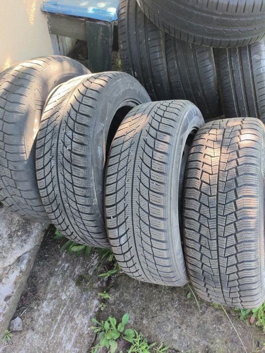 Opony zimowe na felgach stalowych + komplet opon letnich 195.55.15