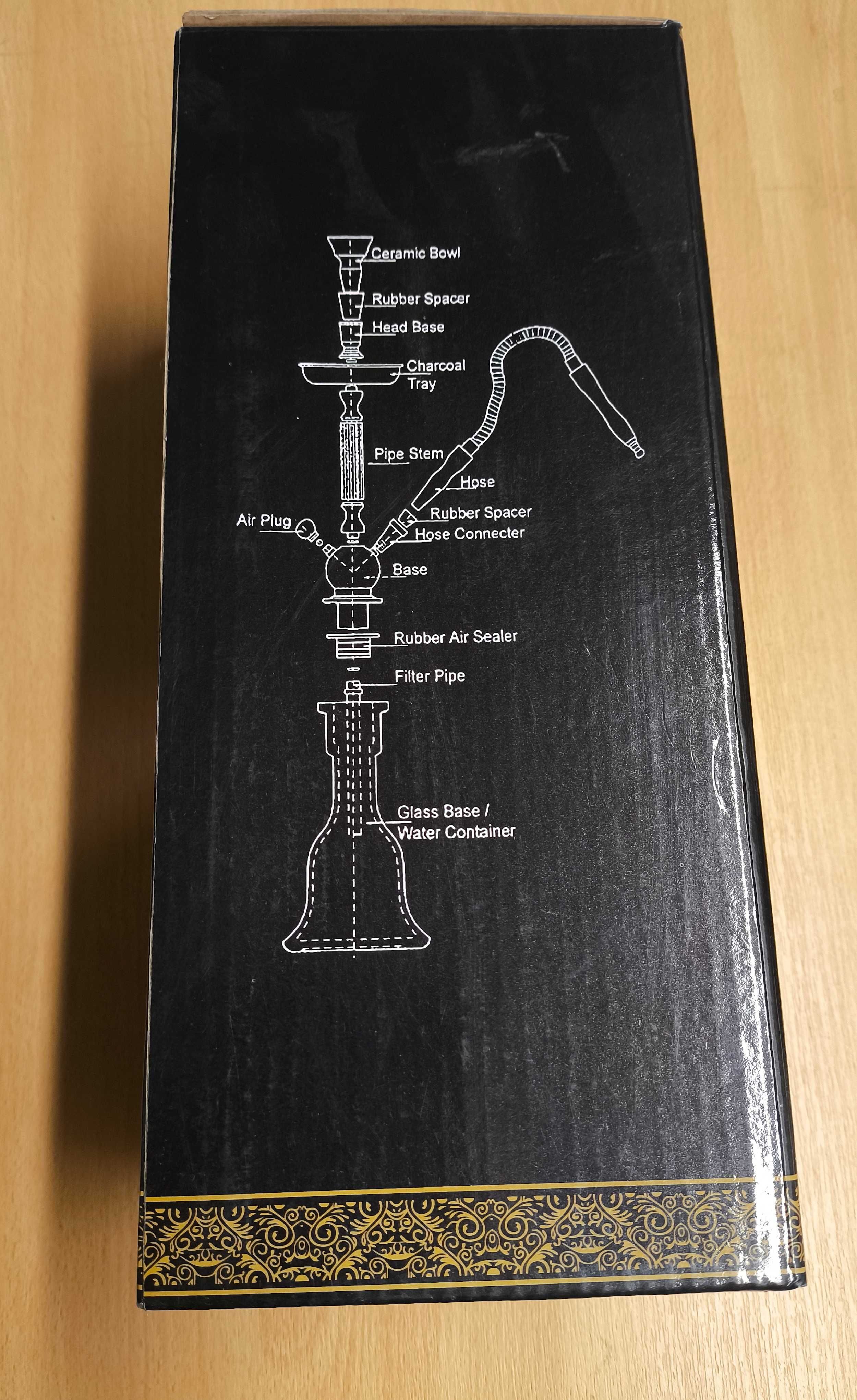 Hookah zestaw szklanej fajki wodnej szisza shisha 30cm  [2502]