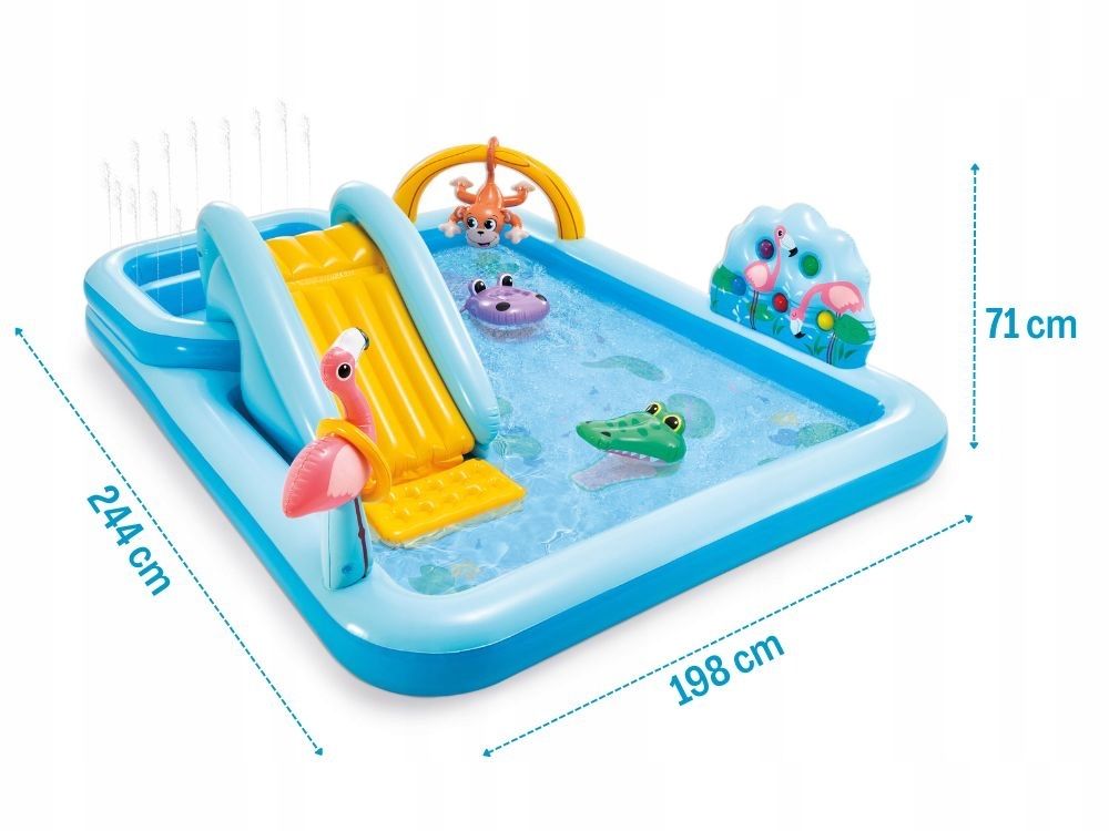 Plac zabaw INTEX Dżungla z basenem i zjeżdżalnią HIT LATA!