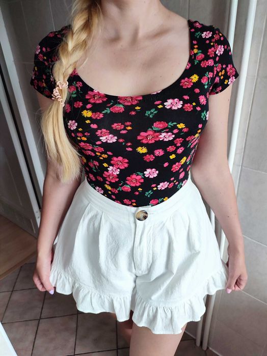 FBSister koszulka w kwiaty XS kawaii japan lolita coquette cottagecore